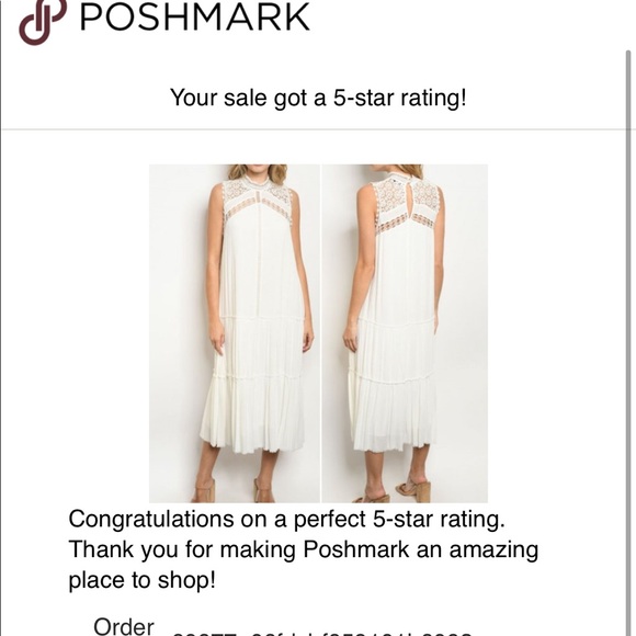 BOHO WHITE LACE & POM POM DRESS - Picture 9 of 9